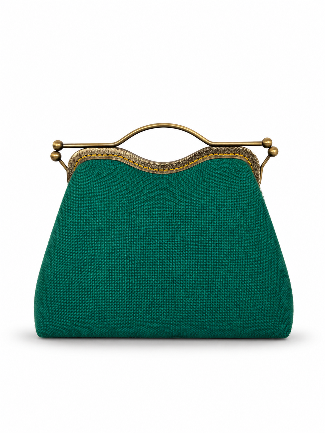Bolso de diseño sostenible hecho a mano a partir de telas recuperadas