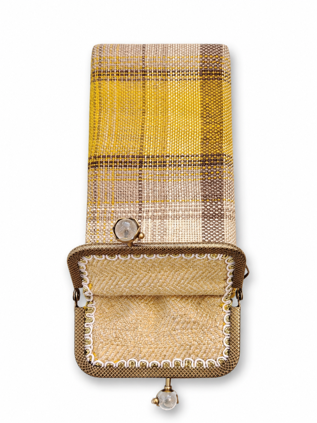 Upcycled textile sunglasses case